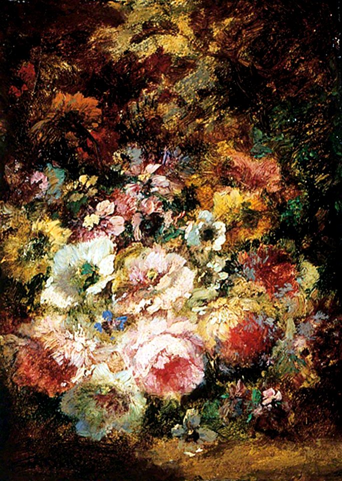 Narcisse Virgile Diaz de la Peña (1807-1876) - Flowers - 1937.37.7 - Leeds Art Gallery