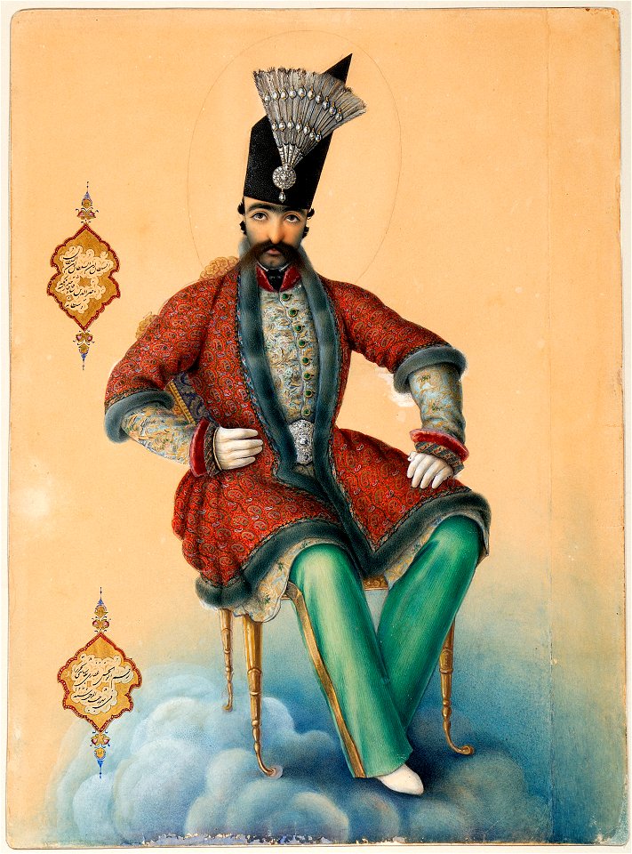 Naser al-Din Shah Qajar by Abul-Hasan Ghaffari, 1859