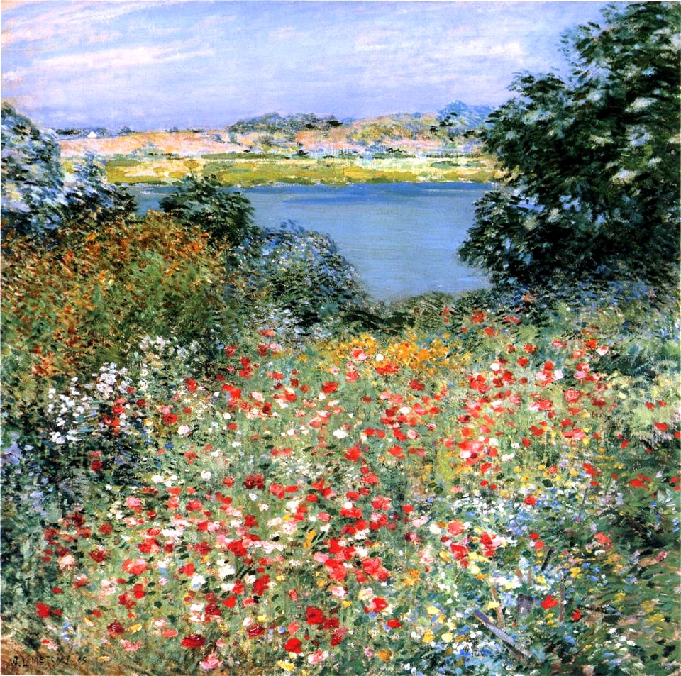 Willard Leroy Metcalf Poppy Garden