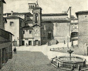Narni Piazza Garibaldi e fronte laterale del Duomo