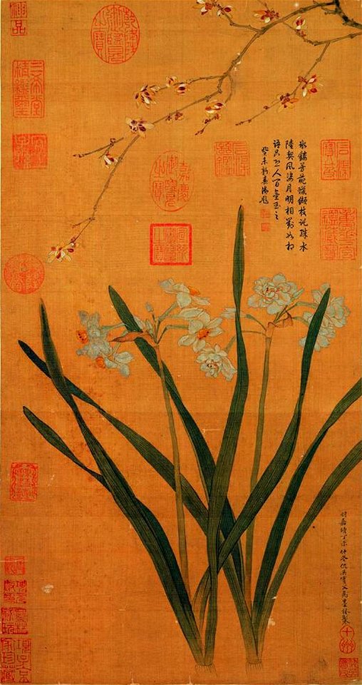 Narcissi and Plum Blossoms
