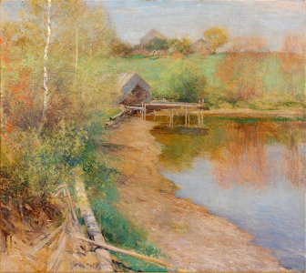 Willard LeRoy Metcalf - Mill Pond - 20.401 - Rhode Island School of Design Museum