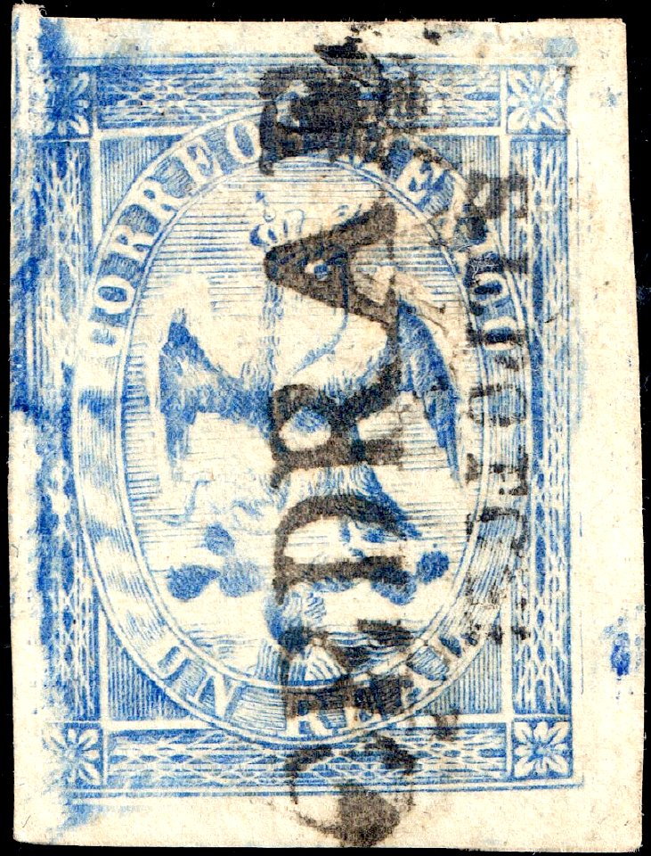 Mexico 1864 1r ultra Sc22I used