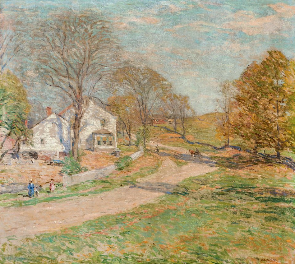 The Road that Leads Home by Willard Leroy Metcalf