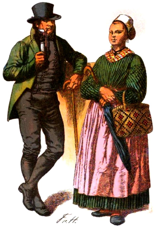 NassTrachtenbuch-T27-Bürgersleute aus Johannisberg 1840