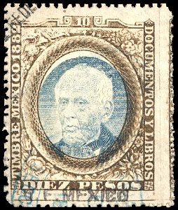 Mexico 1882 documents revenue 10P F98A