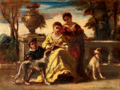 Narcisse Virgile Diaz de la Peña - On a Terrace - P1w5 - Isabella Stewart Gardner Museum