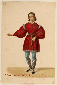 Meyerbeer - Robert le Diable - costumes par Eugène Du Faget - 4. Costume