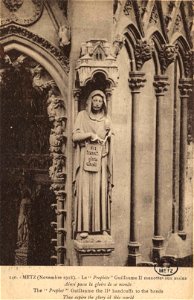 Metz (Novembre 1918). - Le Prophète Guillaume II menottes aux mains. FIC MUT 1251
