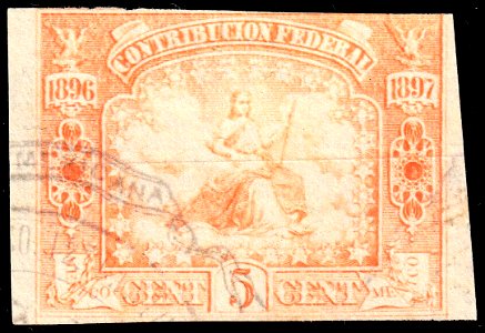 Mexico 1896-1897 revenue federal contribution 125