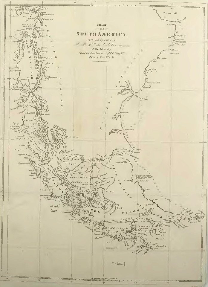 Narrative of the surveying voyages of His Majesty's Ships Adventure and Beagle between the years 1826 and 1836 (page 534 crop)