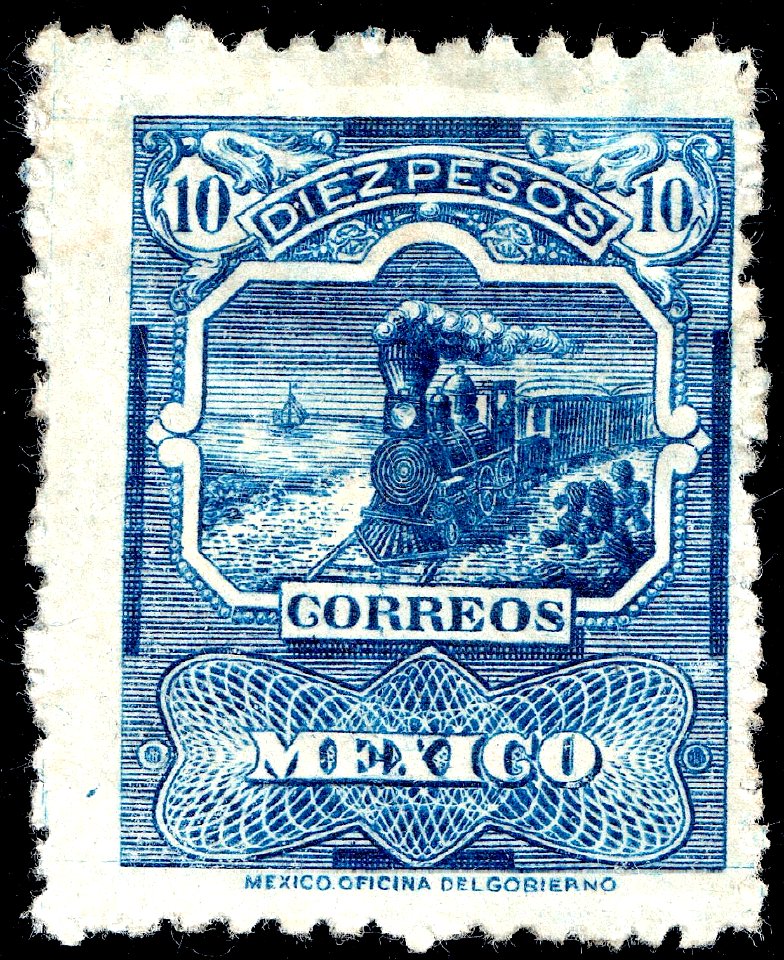 Mexico 1898 10p Sc291 unused