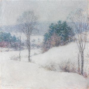 Willard LeRoy Metcalf - The White Veil - 20.293 - Rhode Island School of Design Museum