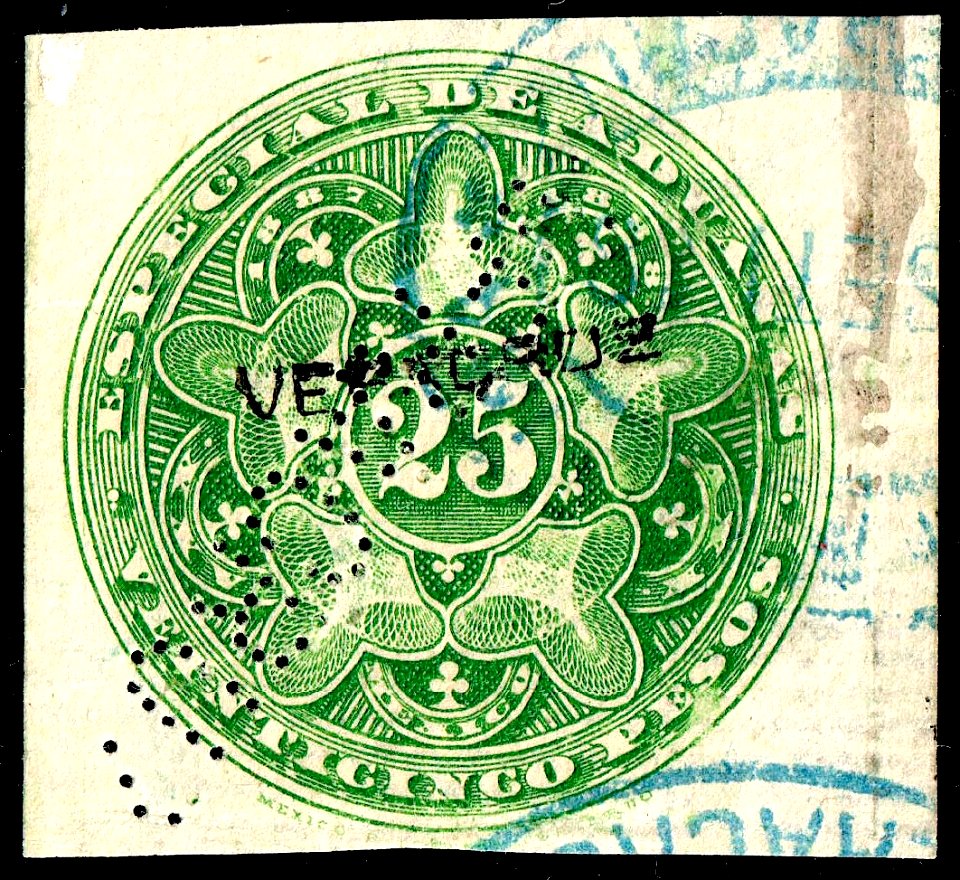 Mexico 1887 customs revenue 30