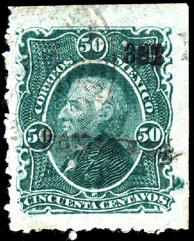 Mexico 1881 50c used Sc121 382