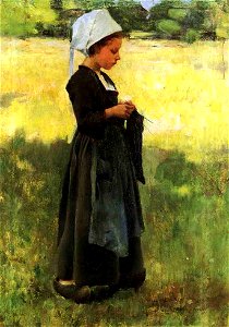 Willard Leroy Metcalf Breton Girl