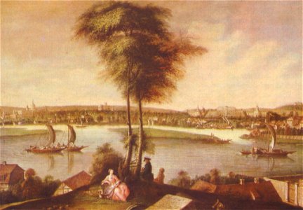 Johann Friedrich Meyer - Potsdam - Schlosspark Sanssouci vom Brauhausberg aus