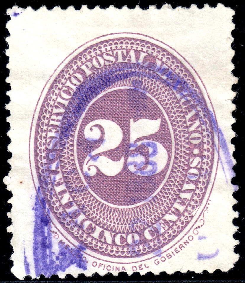 Mexico 1886 25c Sc183 used