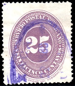 Mexico 1886 25c Sc183 used
