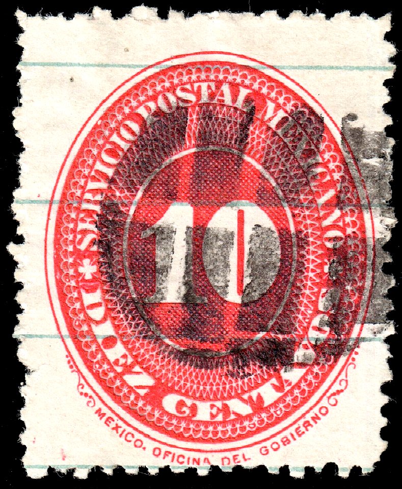 Mexico 1887 10c Sc199 used