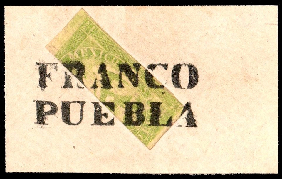 Mexico 1864 Sc24d bisect
