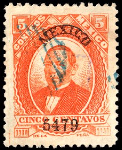 Mexico 1879 5c Sc125 54-79 MEXICO