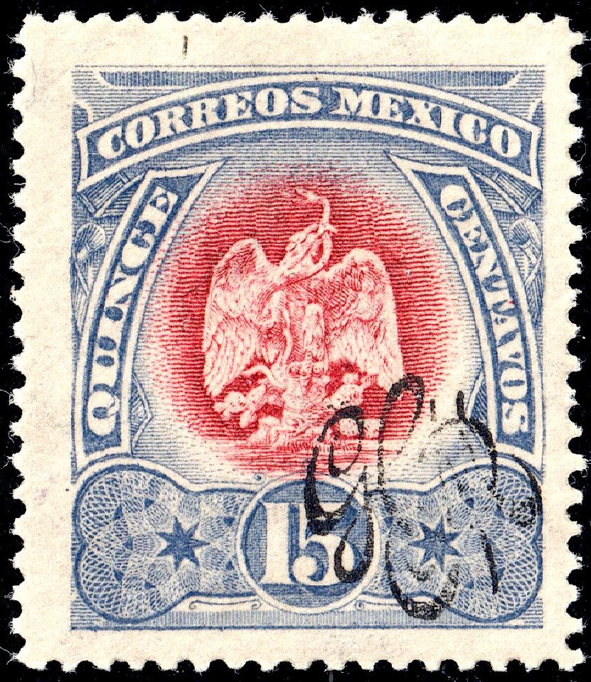 Mexico 1915 Carranza overprint Sc483 unused