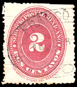 Mexico 1887 2c Sc196 used
