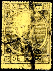 Mexico 1868 50c Sc55 used
