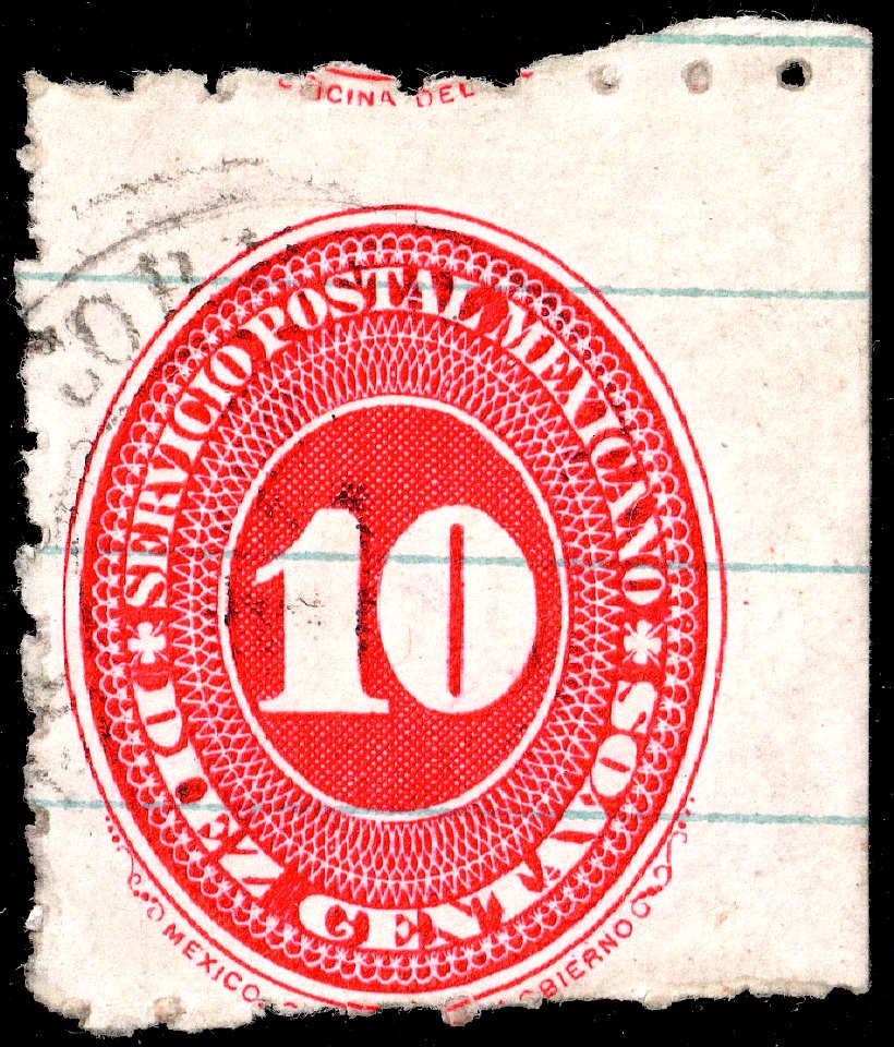 Mexico 1887 10c Sc206 used