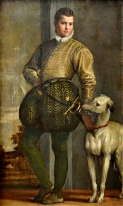 Metropolitan Museum of Art, Veronese, Boy with a Greyhound-2. Free illustration for personal and commercial use.