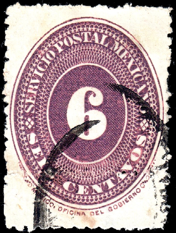 Mexico 1886 6c Sc179 used