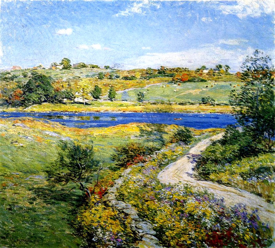 Willard Leroy Metcalf Autumn Roadside