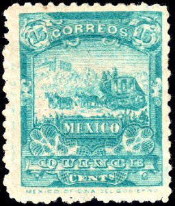 Mexico 1895 15c perf 12 Sc251 unused