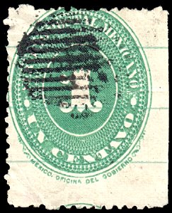Mexico 1887 1c Sc195 used