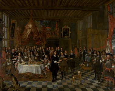 De ontvangst van Charles II en zijn broers door het Brugse Sint-Barbaragilde