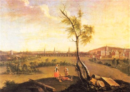 Johann Friedrich Meyer - Potsdam, Ansicht vom Dorf Eiche aus