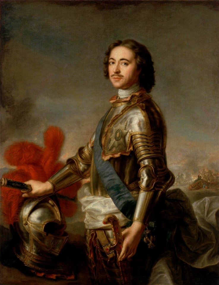J.-M. Nattier (d'après) - Portrait de Pierre Ier (musée de l’Ermitage)