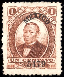 Mexico 1879 1c Sc123 54-79 MEXICO