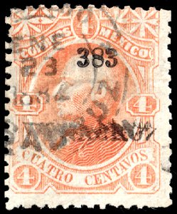 Mexico 1881 4c used Sc117 383