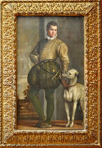Metropolitan Museum of Art, Veronese, Boy with a Greyhound-1. Free illustration for personal and commercial use.