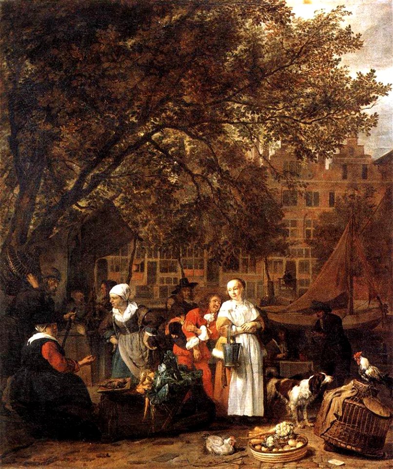 Metsu LeMarchéAuxHerbesDAmsterdam