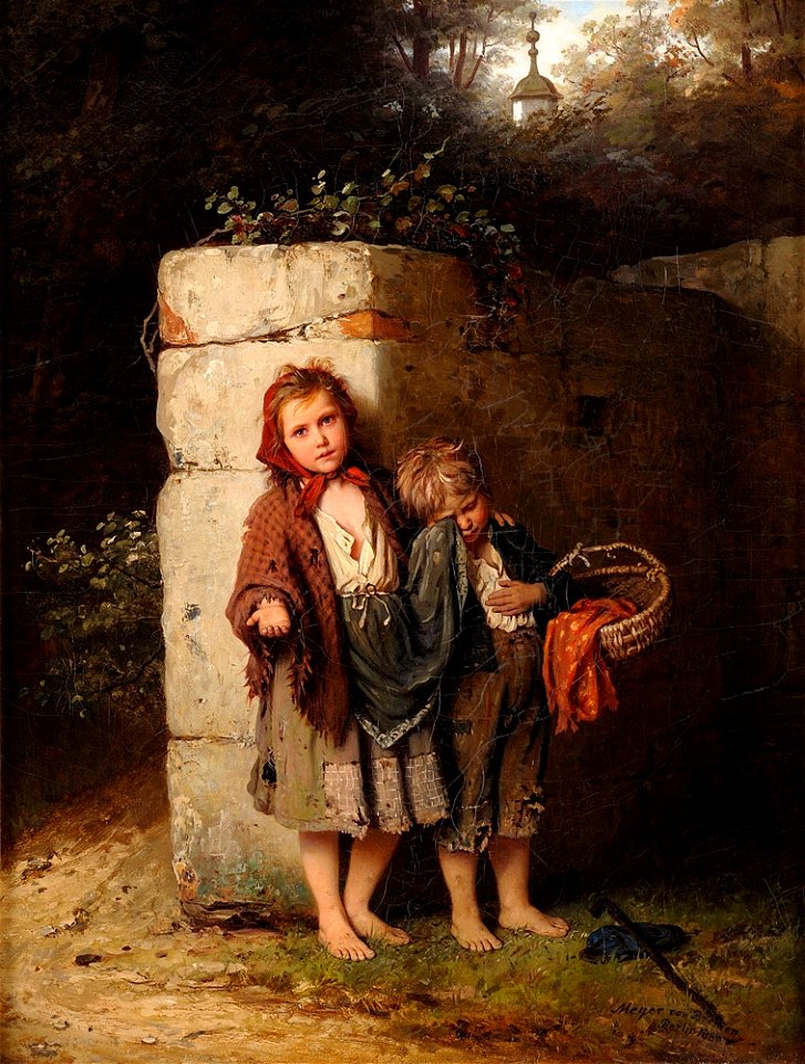 Meyer von Bremen Bettelnde Kinder 1880