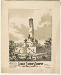National Lincoln Monument, Oak Ridge Cemetery, Springfield, Ills. - Strobridge & Co. eng. Cincinnati, O. LCCN2017646684