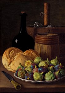 Natura morta amb figues i pa -meléndez