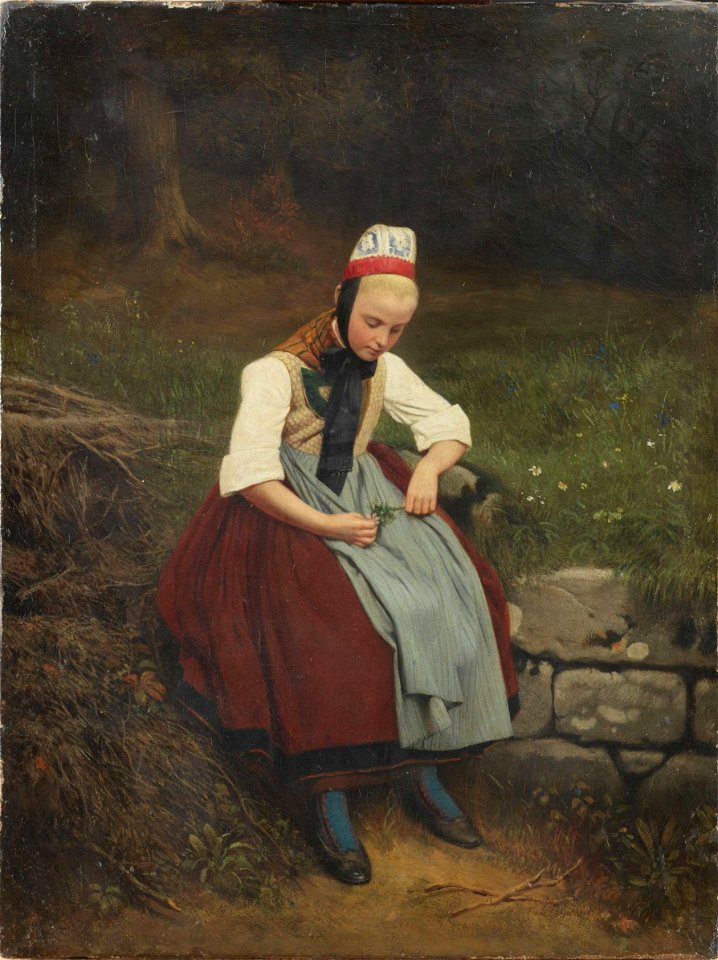Franz Eduard Meyerheim - Hessisches Bauernmädchen