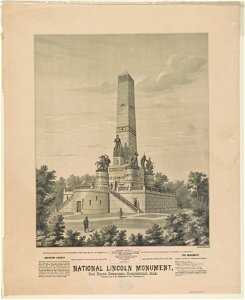 National Lincoln Monument, Oak Ridge Cemetery, Springfield, Ills. - Strobridge & Co. eng. Cincinnati, O. LCCN96508433