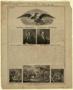 National Democratic Republican nomination - lith. of Endicott, 152 Fulton St., New York. LCCN2003689251