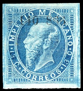 Mexico 1866 13c Sc32 unused