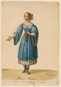 Meyerbeer - Robert le Diable - costumes par Eugène Du Faget - 2. Alice (Julie Dorus-Gras)